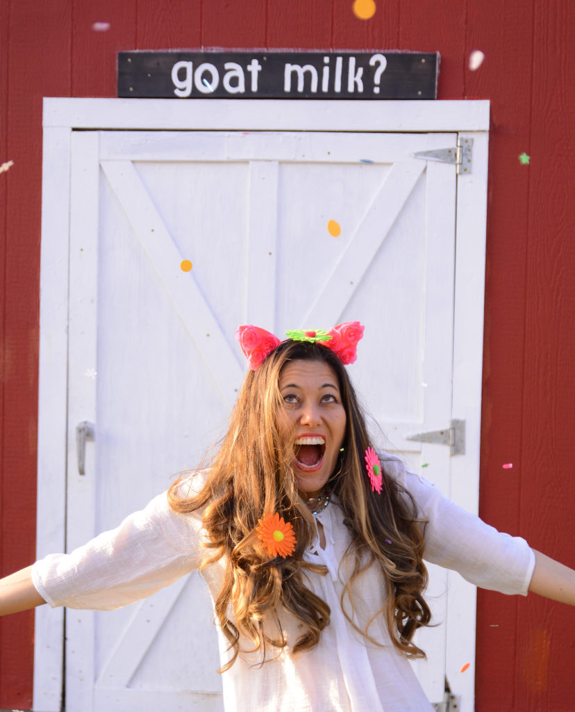 Akiko confetti and goat milk?